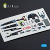 Kelik K72084 F-8E Crusader - interior 3D decals for Academy kit (1/72)